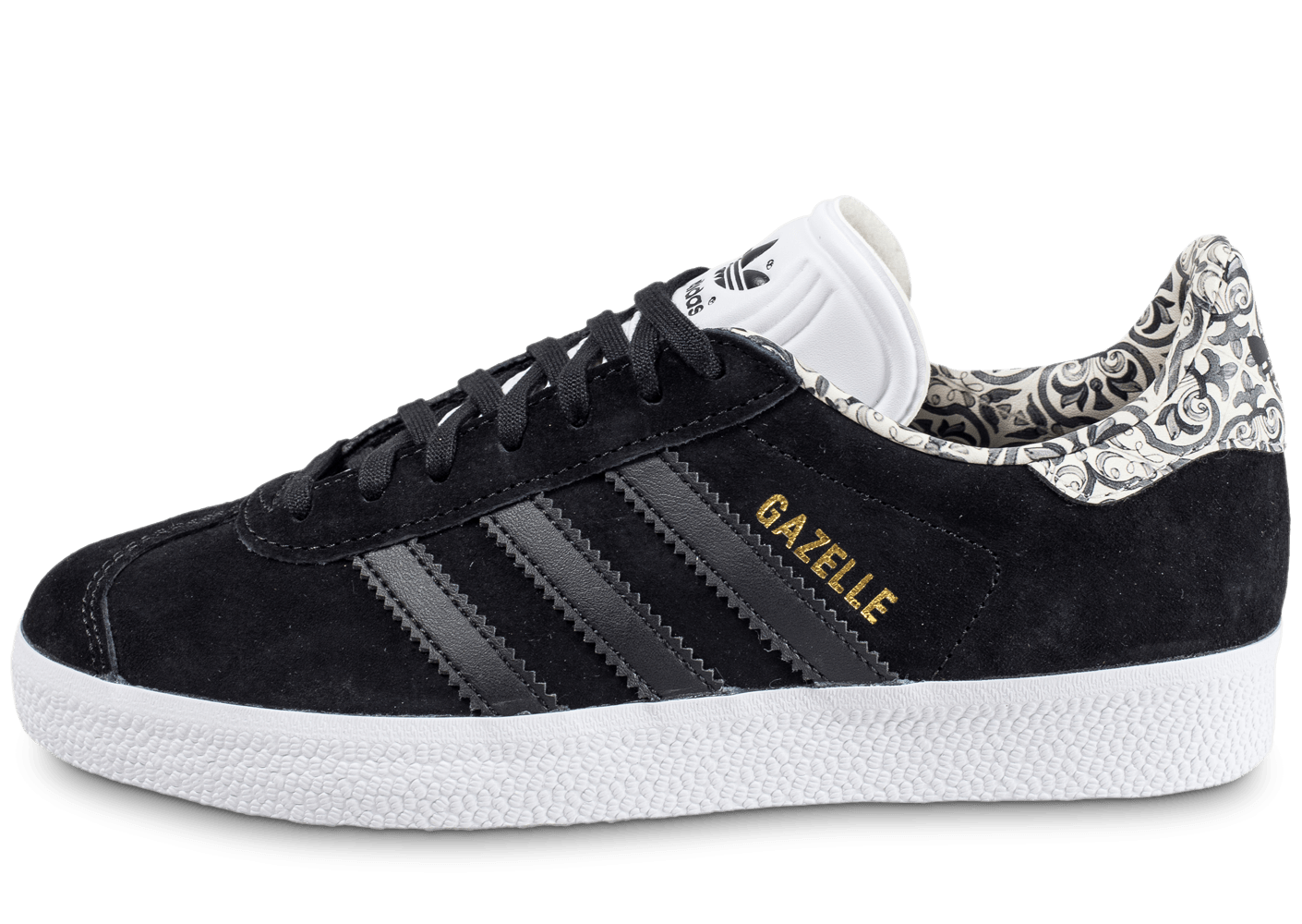 adidas gazelle femme noir et rose