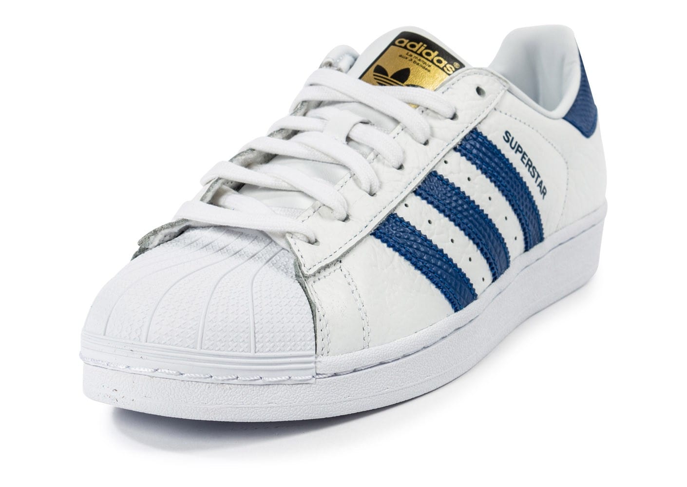 adidas superstar animal blanc bleu