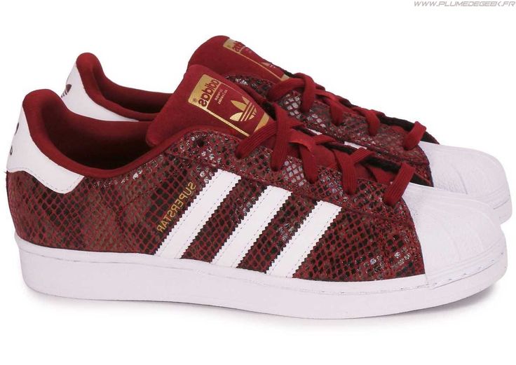 adidas superstar bordeaux femme