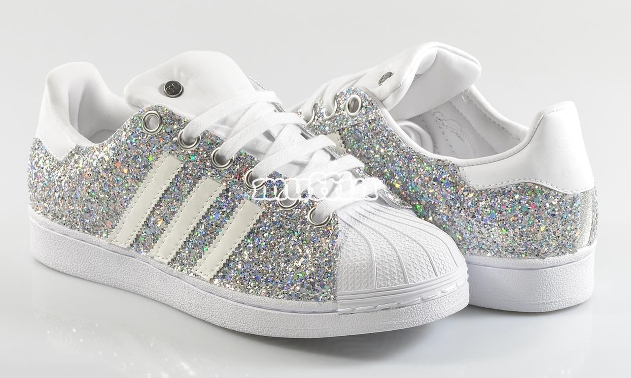 adidas superstar glitter noir