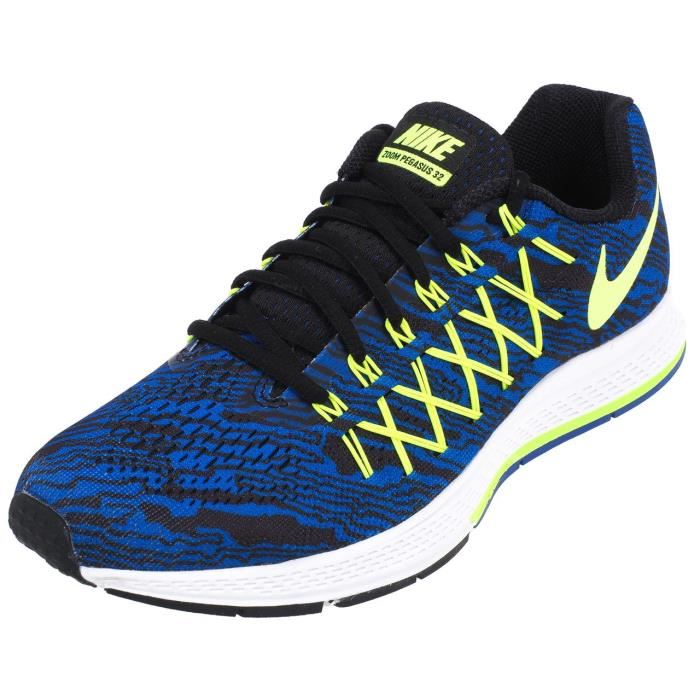 chaussure nike bleu et jaune