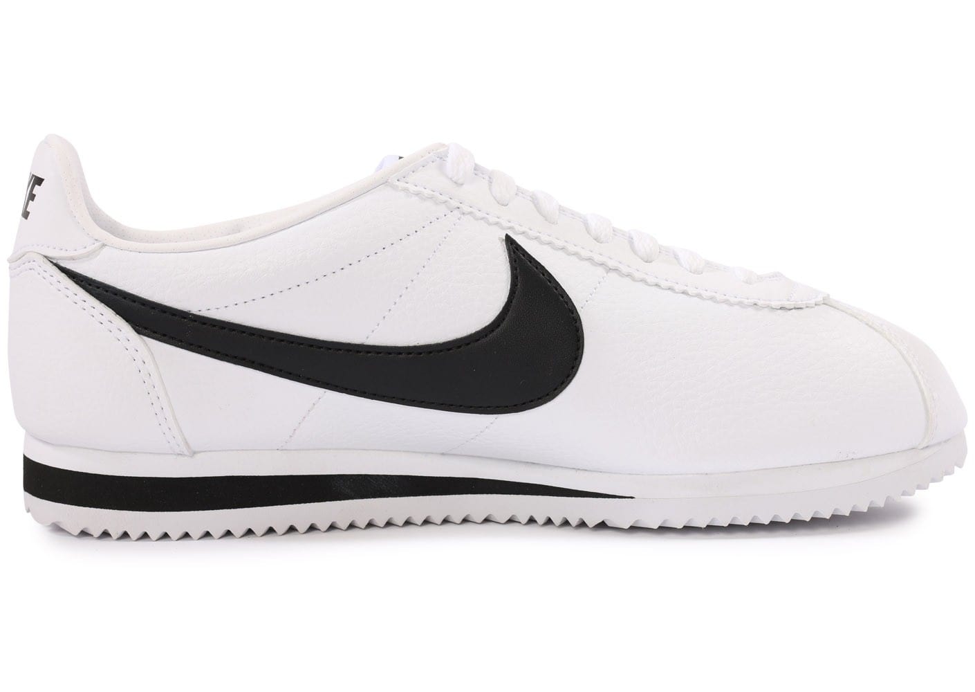 nike cortez blanche noir
