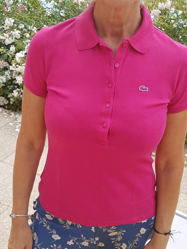 polo lacoste rose fushia
